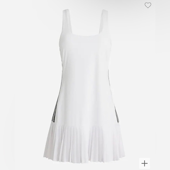 J. Crew NWT Active Pleated Bottom Mini Dress - White - Picture 5 of 5